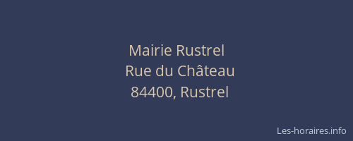 Mairie Rustrel