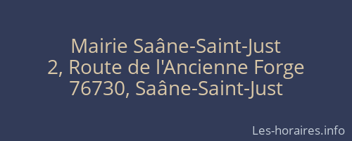 Mairie Saâne-Saint-Just
