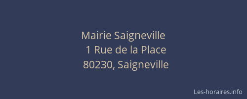 Mairie Saigneville