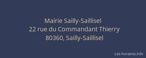 Mairie Sailly-Saillisel