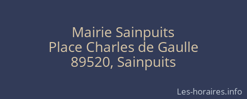 Mairie Sainpuits