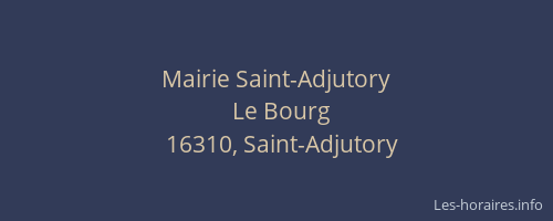 Mairie Saint-Adjutory