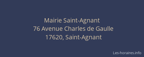 Mairie Saint-Agnant