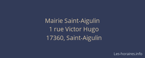 Mairie Saint-Aigulin