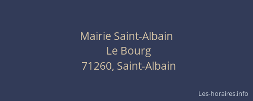 Mairie Saint-Albain