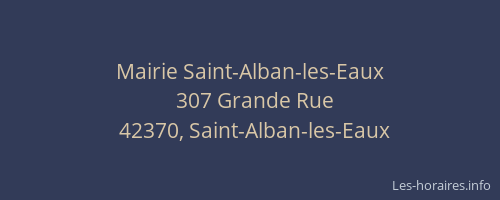 Mairie Saint-Alban-les-Eaux