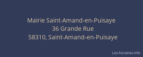 Mairie Saint-Amand-en-Puisaye