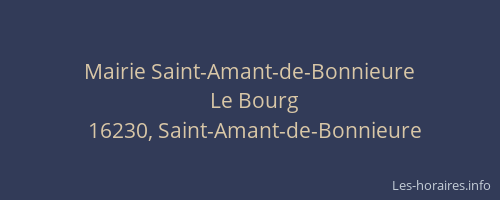 Mairie Saint-Amant-de-Bonnieure