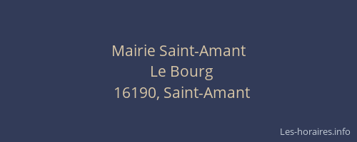Mairie Saint-Amant