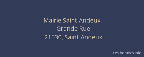 Mairie Saint-Andeux