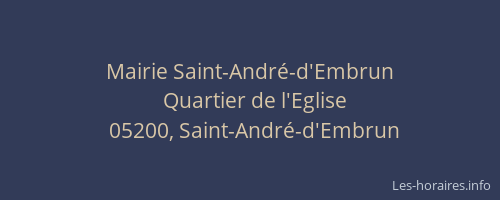 Mairie Saint-André-d'Embrun