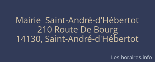 Mairie  Saint-André-d'Hébertot
