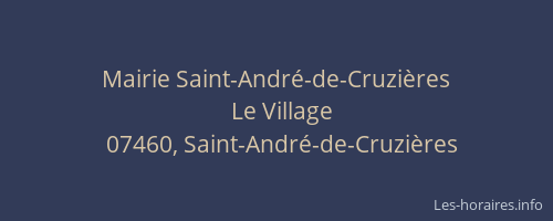 Mairie Saint-André-de-Cruzières