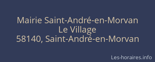 Mairie Saint-André-en-Morvan