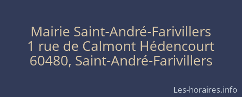 Mairie Saint-André-Farivillers