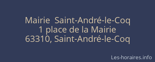Mairie  Saint-André-le-Coq