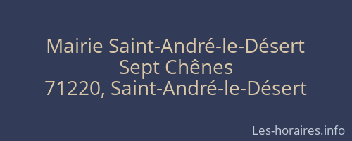 Mairie Saint-André-le-Désert