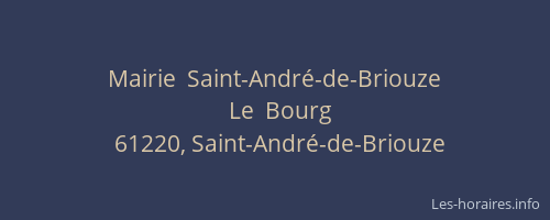 Mairie  Saint-Andr&eacute;-de-Briouze