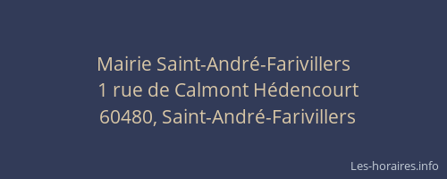 Mairie Saint-Andr&eacute;-Farivillers