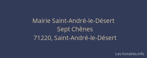 Mairie Saint-Andr&eacute;-le-D&eacute;sert
