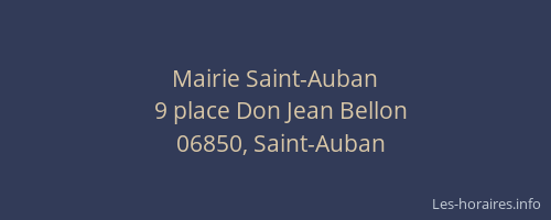 Mairie Saint-Auban