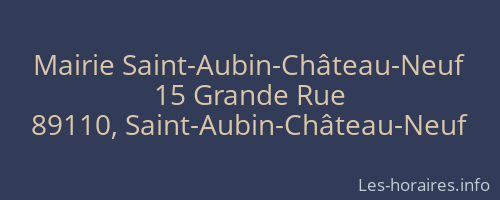 Mairie Saint-Aubin-Ch&acirc;teau-Neuf