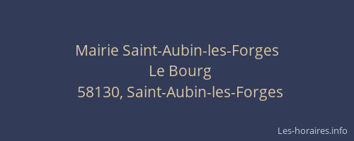 Mairie Saint-Aubin-les-Forges