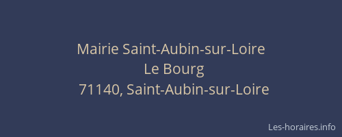 Mairie Saint-Aubin-sur-Loire