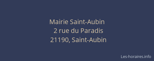 Mairie Saint-Aubin