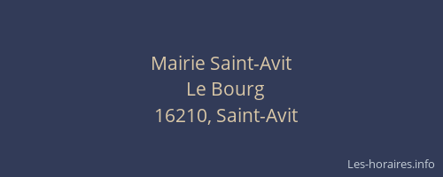 Mairie Saint-Avit
