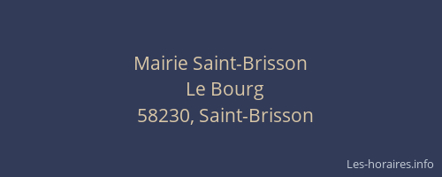 Mairie Saint-Brisson