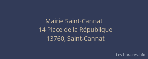 Mairie Saint-Cannat