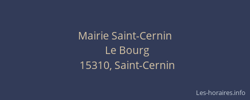 Mairie Saint-Cernin