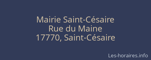 Mairie Saint-Césaire