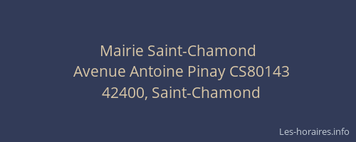 Mairie Saint-Chamond