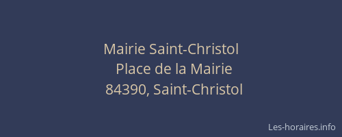 Mairie Saint-Christol