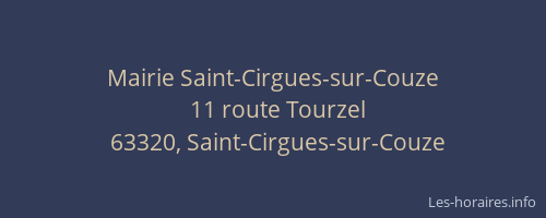 Mairie Saint-Cirgues-sur-Couze