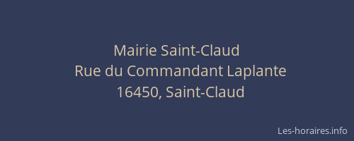 Mairie Saint-Claud