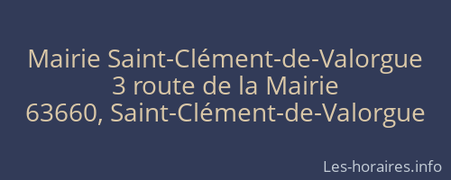 Mairie Saint-Clément-de-Valorgue