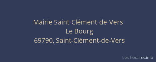 Mairie Saint-Clément-de-Vers