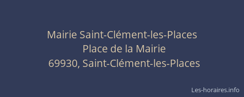 Mairie Saint-Clément-les-Places