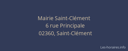Mairie Saint-Clément