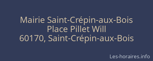 Mairie Saint-Crépin-aux-Bois