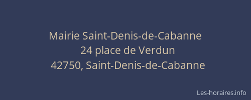 Mairie Saint-Denis-de-Cabanne