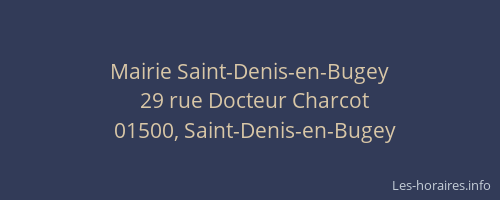 Mairie Saint-Denis-en-Bugey