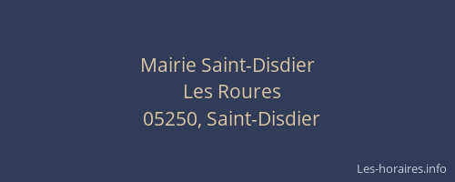 Mairie Saint-Disdier