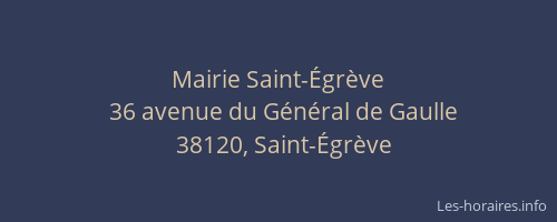 Mairie Saint-&Eacute;gr&egrave;ve