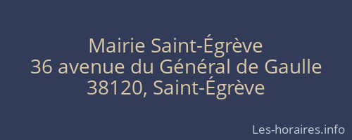 Mairie Saint-Égrève