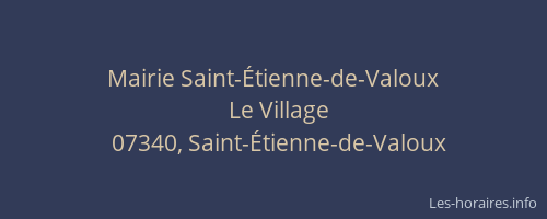 Mairie Saint-Étienne-de-Valoux