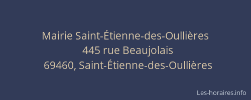 Mairie Saint-Étienne-des-Oullières